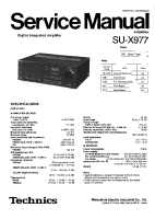 Technics - SUX-997 - Service manual 